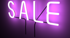 Purple Wall Neon Sign 3D Model