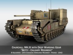 Churchill MK III – Betty 3D Model