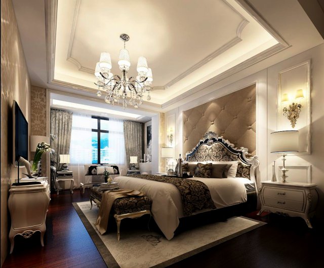 Beautifully stylish and luxurious bedrooms 94 3D Model