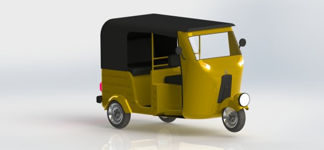 AUTO RICKSHAW-TUK TUK 3D Model