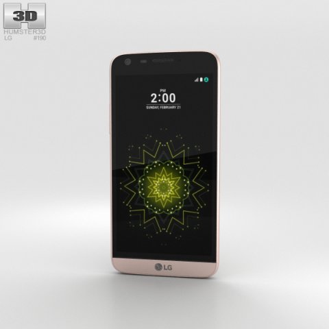LG G5 Pink 3D Model