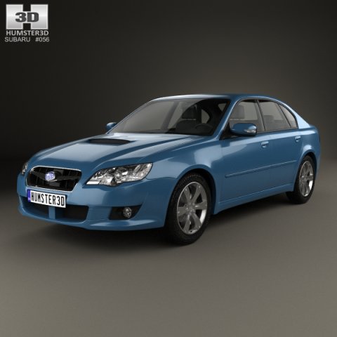 Subaru Legacy 2008 3D Model