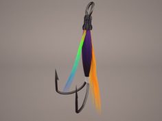 Fly Fishing Lure 3D Model