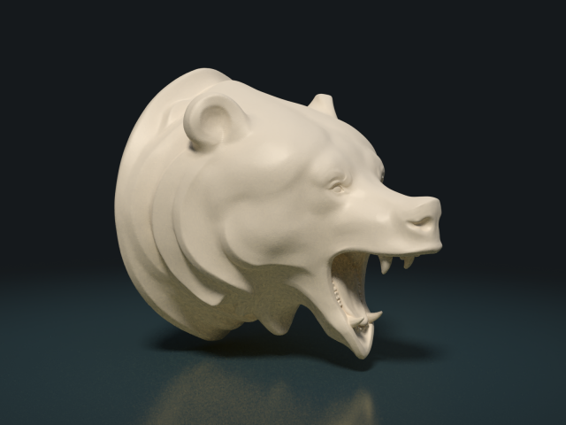 Bear Head 3D Model
