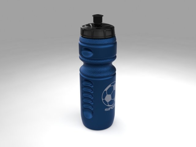 Water Bottle Free 3D Model
