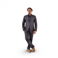 Business Man Standing 3D Model