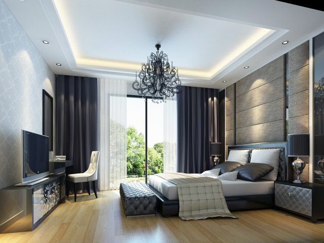 Luxury stylish interior master Bedroom – 16 3D Model