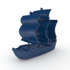 Plastic boat 3D Model