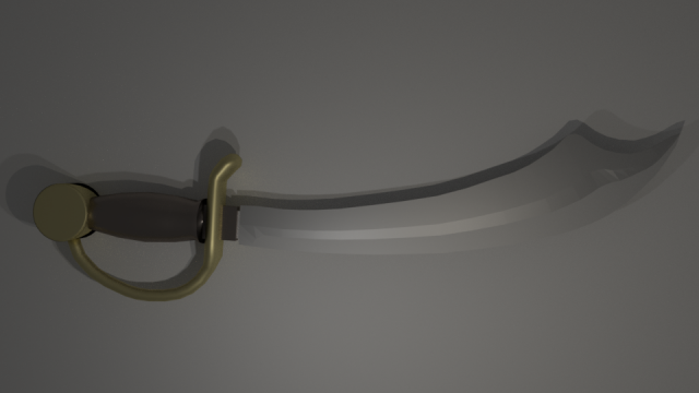 Pirate Sword Free 3D Model