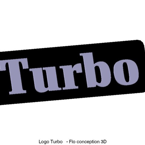 Turbo logo 3D Print Model