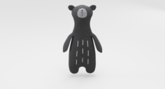 Plush Teddy Bear Toy 3D Model
