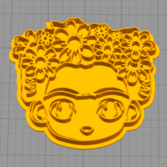 Cookie Cutter Frida Kahlo 3D Print Model