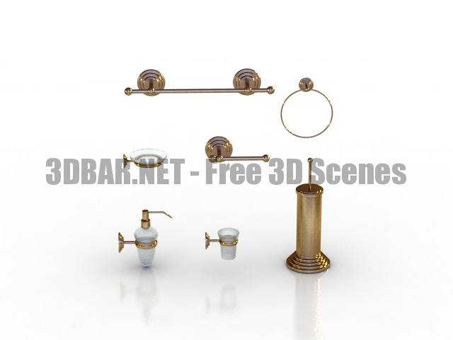 Bathroom accessories 3D Collection
