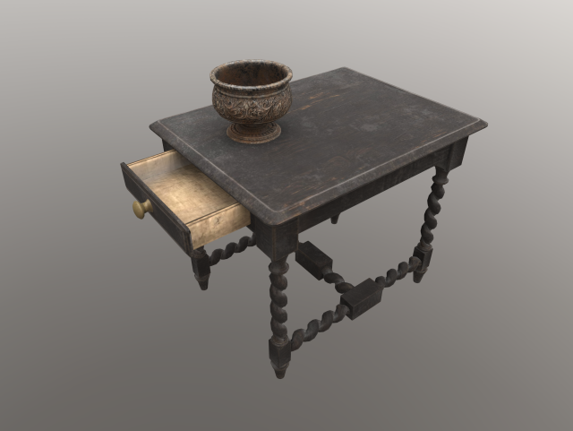 Bedside table 3D Model