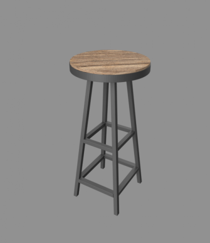 Bar Stool 3D Model