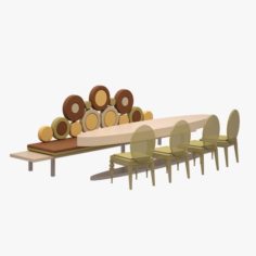 Restaurant Dinner Set 10 3D Model