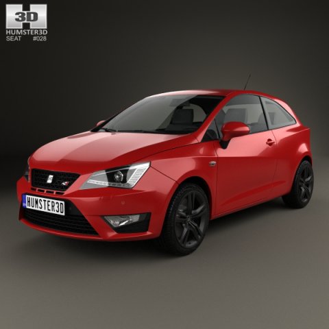 Seat Ibiza Cupra 2016 3D Model