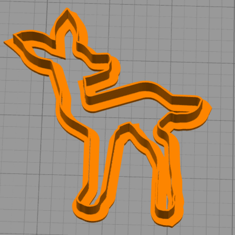 Cookie Cutter Bambi 3D Print Model