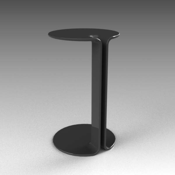 Twin Side Table 3D Model
