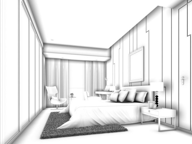 Beautifully stylish and luxurious bedrooms 03 3D Model