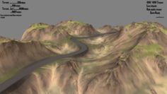 Terrain road 3D Model