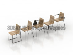 ALMA DESIGN Casablanca Collection Chairs 3D Collection