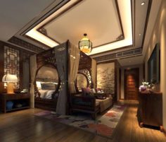 Bedroom – Chinese style -9423 3D Model