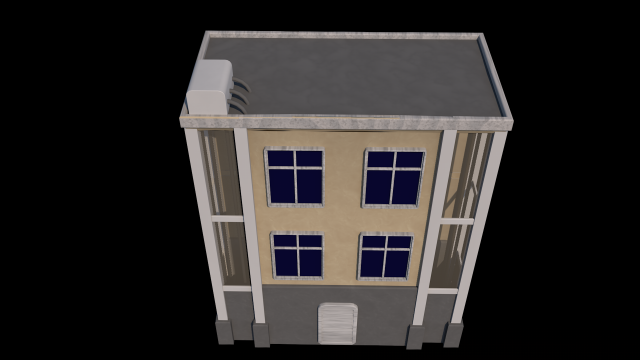 Apartment Building 3D Model