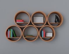 Shelf in the form of circles 3D Model