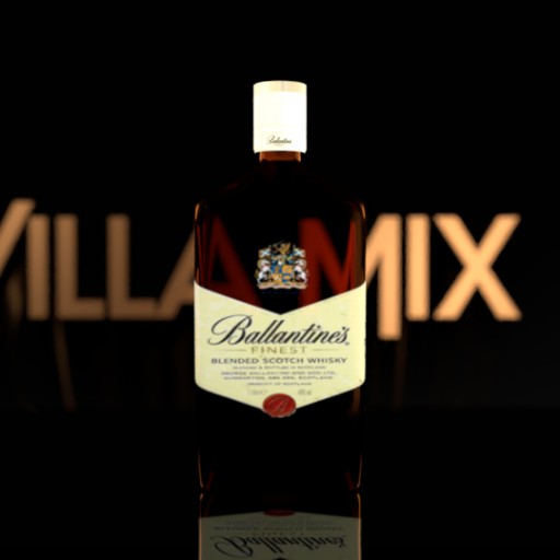 Whisky Ballantines Finest 8 anos						 Free 3D Model