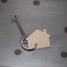 Keychain House 3D Print Model