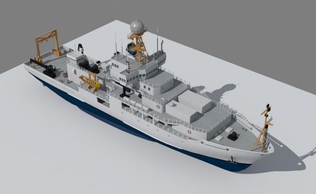 Marine climate research vessel 3D Model