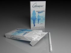 Glamour Blue Cigarettes 3D Model