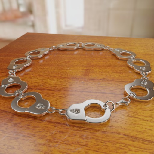 Handcuffs Bracelet						 Free 3D Model