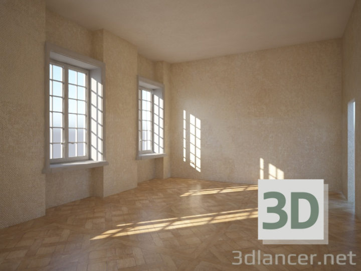 3D-Model 
Interior room scene