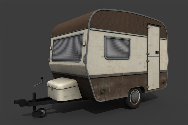 Caravan Trailer 3D Model