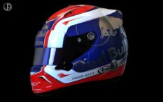 GASLY Arai racing helmet 2018 3D Model