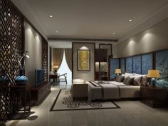 Bedroom – Chinese style -9403 3D Model