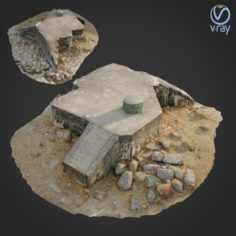 3d scanned Bunker A 3D Model