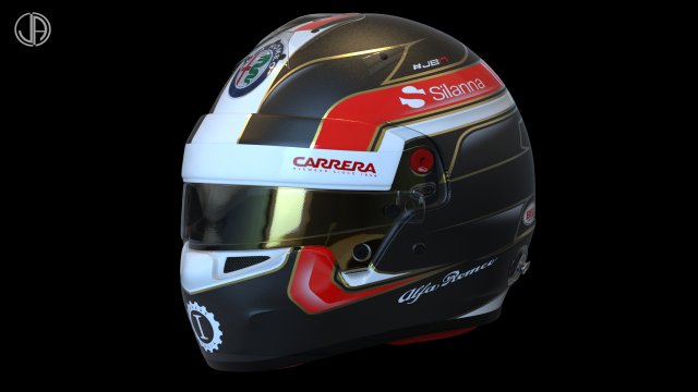 LECLERC Bell racing helmet 2018 3D Model