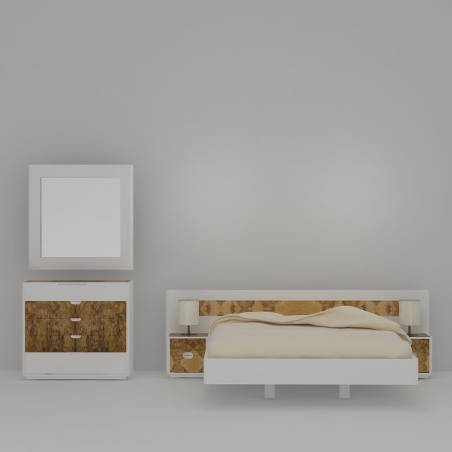 Bed Set 3D Model