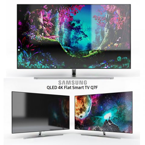 Samsung QLED 4K Flat Smart TV Q7F 3D Model
