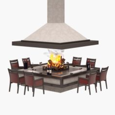 Fireplace 04 3D Model