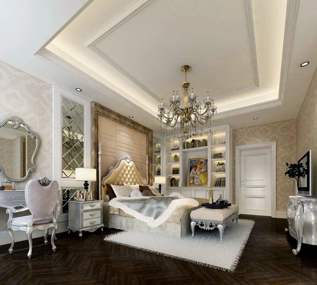 Beautifully stylish and luxurious bedrooms 108 3D Model