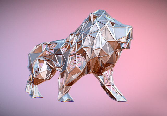 Lion lattice 3D Model