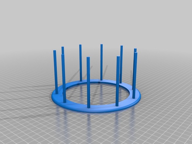 Paint rack for cosplay fingers 3D Print Model