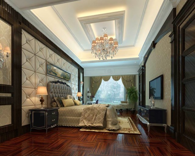 Luxury stylish interior master Bedroom – 66 3D Model