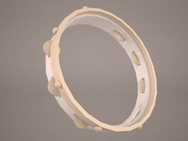 Tambourine 3D Model