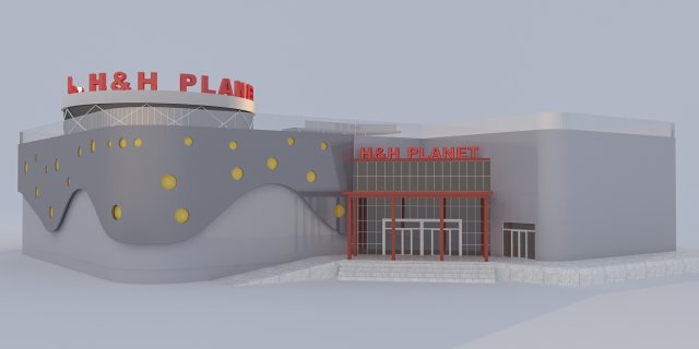 Shopping Mall 3D Model