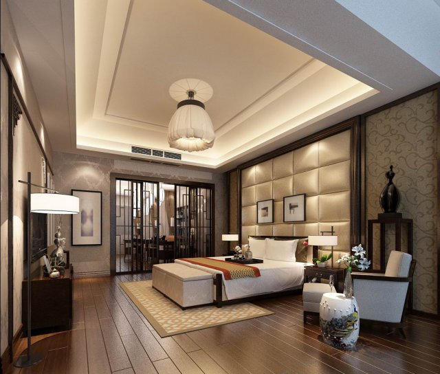 Beautifully stylish and luxurious bedrooms 110 3D Model